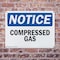 Signmission Compressed Gas OSHA Notice Sign, Plastic, 14in W x 10in L, 2PK OS-2PACK-NS-P-1014-L-10752 - alternate 6